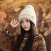 Fashion Knitted Warm Hat Winter Women's Fleece Ear Pads Wool Hat Outdoor Sports Hat