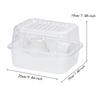 Hamster Cage 25x19x19cm Pet Supplies for Hedgehog Guinea Pig Breathable Lightweight Clear Small Animal Habitat House