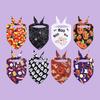 4lots Halloweens Triangular Scarf Permeable Pet Neckerchief Dog Triangles Bib for Dogs Regulable Neck