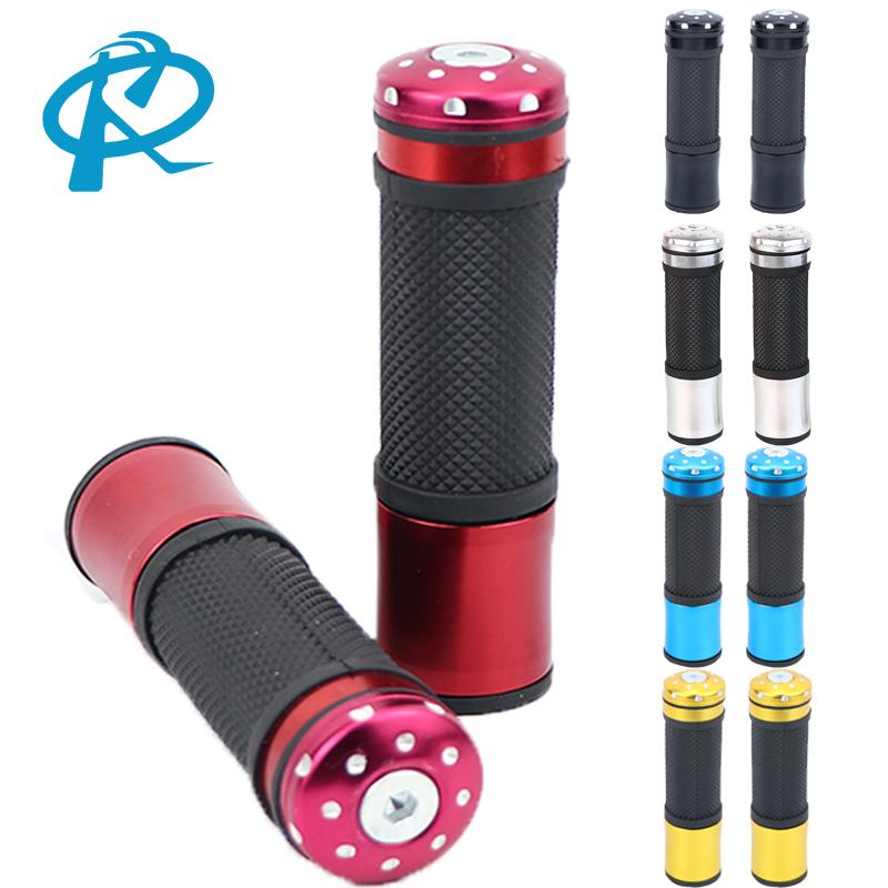 Universal Motorcycle Handlebars Grip Aluminum Alloy Anti slip Handle Cover Grip Motobike Rubber Handle Grips Motor Accessories