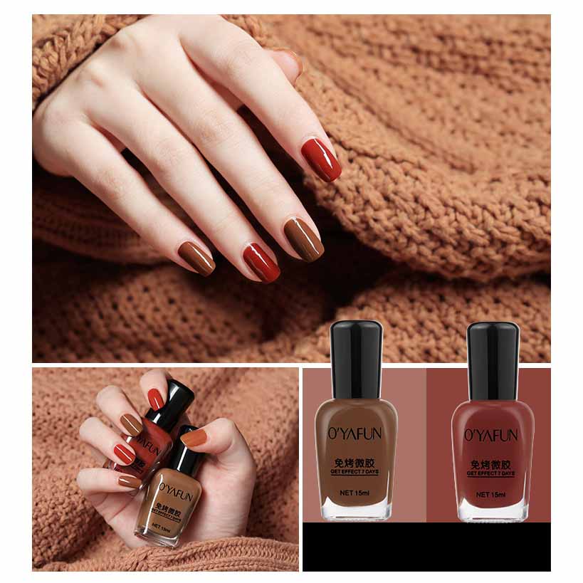 15 ml, nicht abziehbarer Nagellack, wasserfest, keine UV-Lampe erforderlich, Mikrogel-Formel, Glitzer, schnelltrocknend, lang anhaltende Maniküre