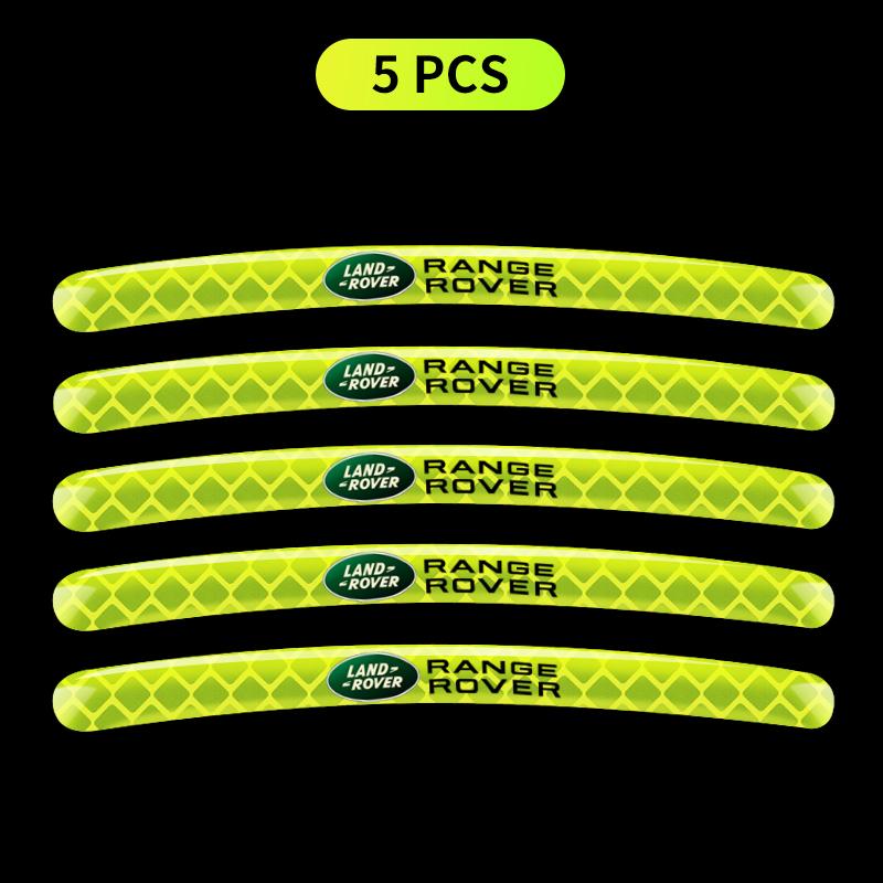 Car Wheel Tire Rim Hub Reflective Luminous Emblem Sticker Styling for Land Rover Discovery Range Rover Evpque Defender Car Eyeglass Rover L322 L405