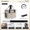 Große, faltbare, isolierte Kühltasche, Picknick-Lunchbox für Outdoor, Reisen, Camping, Grillparty