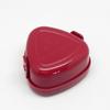 OSK Onigirazu Rice Ball Case (Red), 290ml, with Pressing Mold, Microwave Safe, Antibacterial, Cute, Stylish, Biomass-Based, Eco-Friendly, Perfect for
