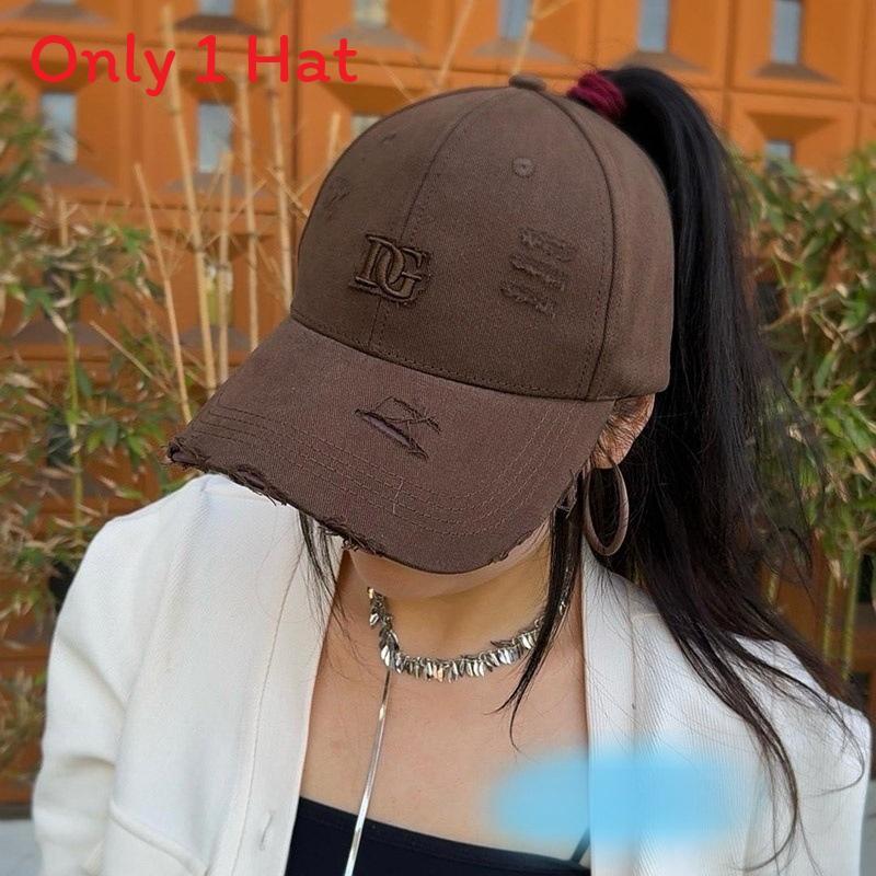 Embroidered Letter G Unstructured Baseball Cap With Sun Protection For Casual Summer Wear