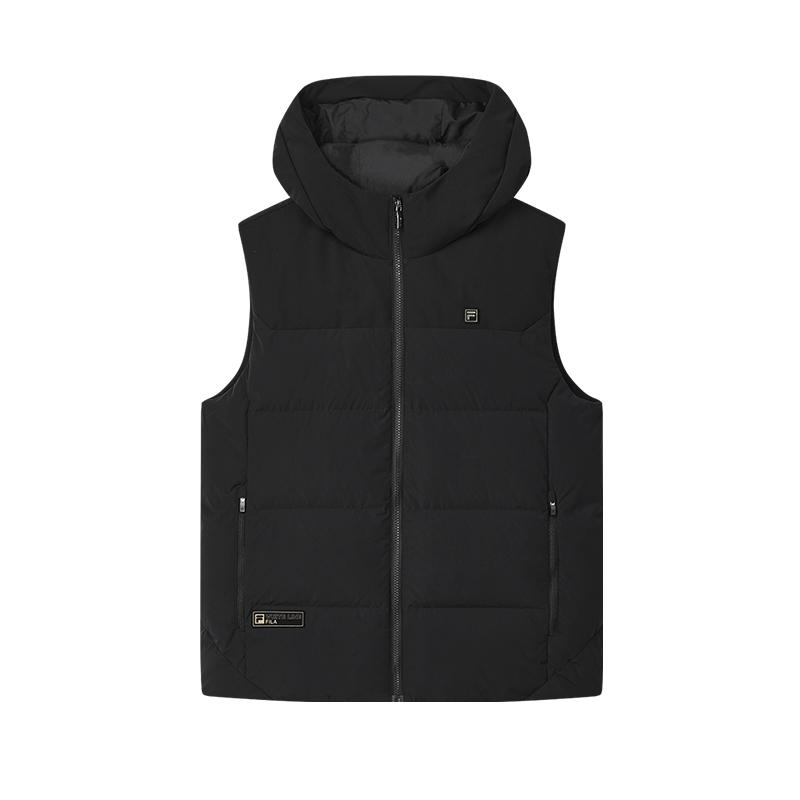 

New FILA Down Vest Men s Jet Black F11M443912FBK 170/92A/M