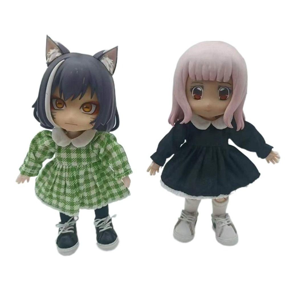 Lotus Leaf Sleeve OB11 Skirt Casual Wear Obitsu11 Dresses Dolls Accessories Doll Clothes  1/12 Bjd