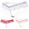 Dames Sexy tongs slips fausse perle entrejambe string dentelle culottes sous-vêtements