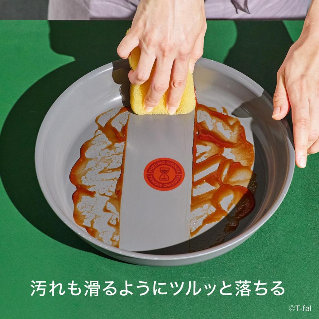 Juego de Olla y Sartén con Revestimiento Cerámico Tefal con 3 Piezas Desmontables Compatible con Gas IH Libre de sustancias nocivas como Smooth to y Neo IH