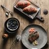 Ru Han Retro Frosted Black Ceramic Bowl