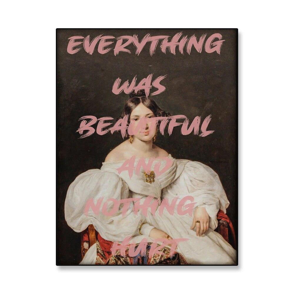 

Классический женский портретный постер, альтер-арт, эклектичная настенная живопись на холсте, винтажная картина с принтом в стиле барокко, декор для спальни 21cm×30cm NoFrame