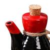 Japanische Keramik-Sojasaucenflasche Hausgewürzkrug Korrosionsbeständiger Küchenöltopf Premium-Gewürzspender