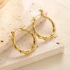Raffinate Ear Cuff in Acciaio Titanio Oro 18k per Donna