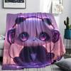 Panda Print Flannel Blanket, High quality Comfortable for All Seasons, Home Decor, Warmth and Comfort, Perfect for Christmas Gifts