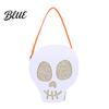 Reusable Pumpkin Candy Holders Halloween Felt Bag Ghost Skull Cat Owl Tote for Lightweight Trick or Treat Pails Kids Non Woven Handbag Party Favor