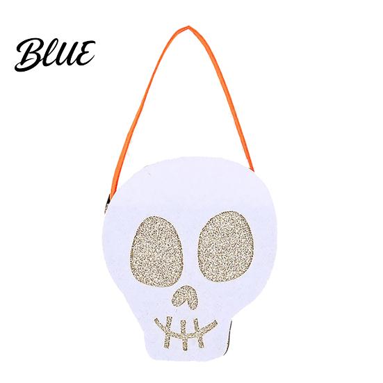 Reusable Pumpkin Candy Holders Halloween Felt Bag Ghost Skull Cat Owl Tote for Lightweight Trick or Treat Pails Kids Non Woven Handbag Party Favor