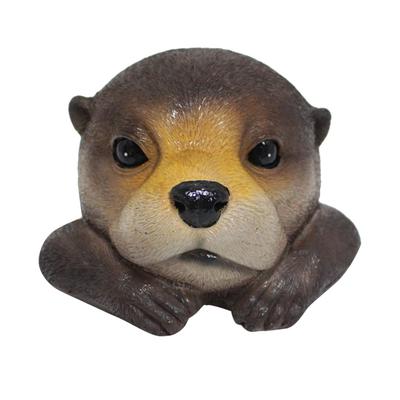 Floating Otter Decor Outdoor Pond Ornaments Waterproof Resin Realistic Decorative Floating Animal