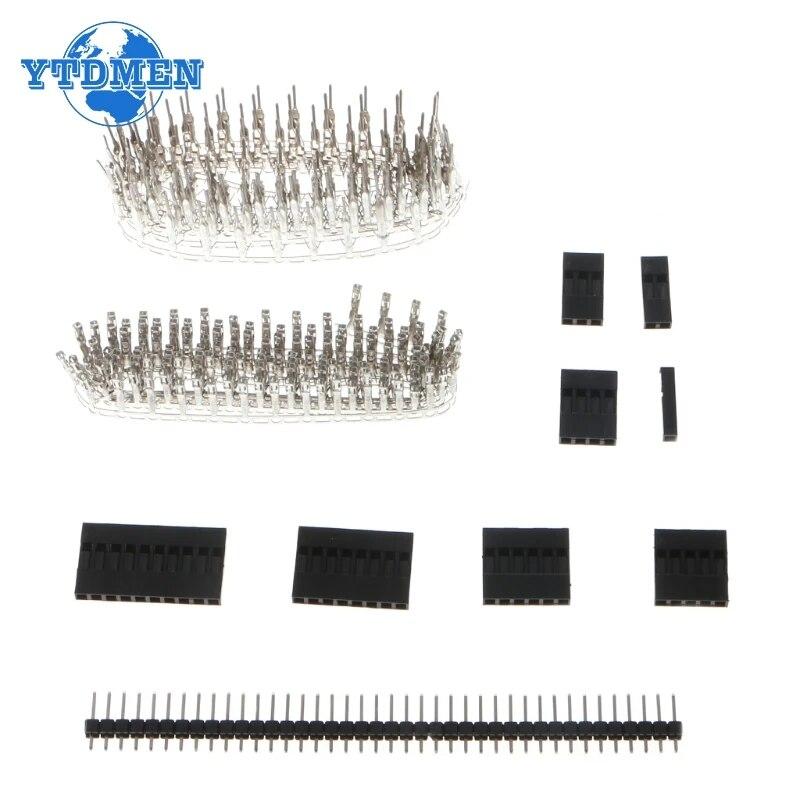 1450 de bucăți conector Dupont 2,54 mm conector Dupont antet pini de sertizare masculi + conectori terminale cu pini femela Kit electronică bricolaj