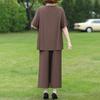 Women's Plus Size 2-Piece Casual Set, Short Sleeve Top & Elastic Waist Pants (3XL-7XL)