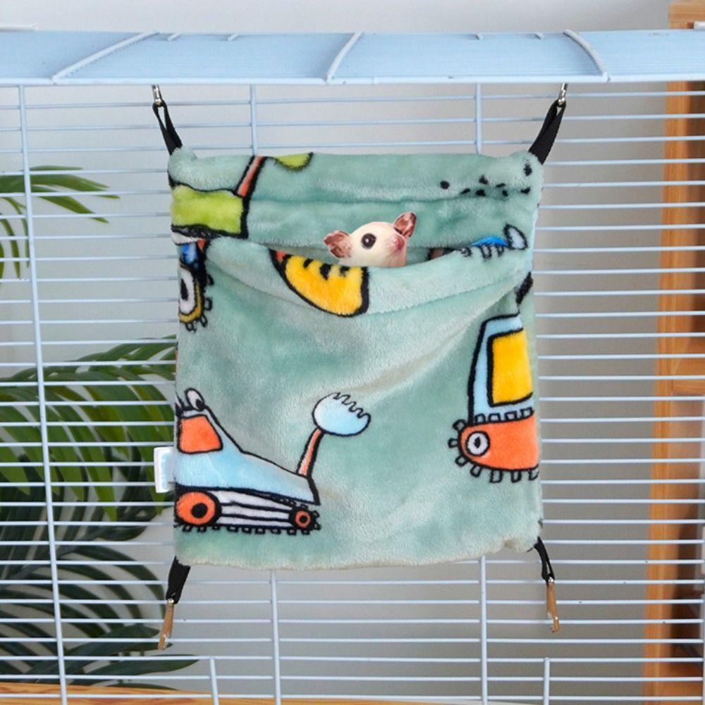 Weiche Gleithörnchen Schlafsack Cartoon Hamster Schaukelbeutel für Ratte Hamster Vögel
