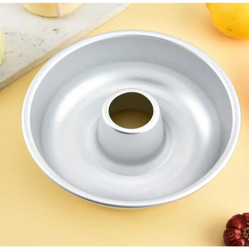DIY Cake Doughnut Mold Aluminum Alloy Muffin Tube Tray Pan Bread Baking Supplies Donut Maker Kitchen Tool