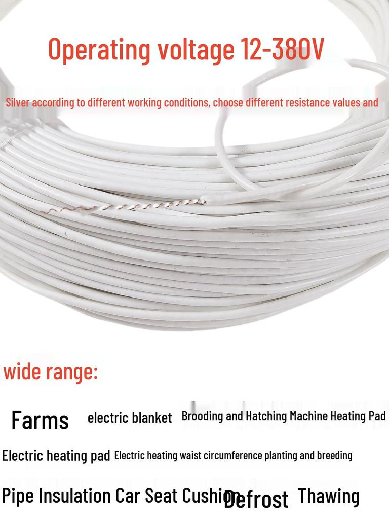 Wasserdichter Silikonkautschuk-Spiralheizdraht für elektrische Heiz- und Aquakulturmatten