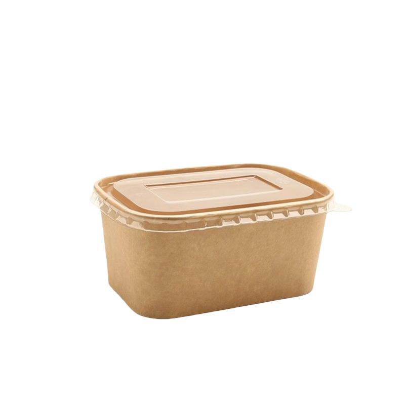 Disposable Kraft Paper Takeaway Food Containers