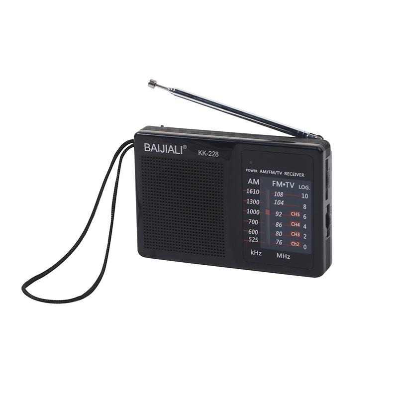 Vintage Style Portable Radio Battery Operated AM FM Mini Pocket Radio with High-Quality Speaker and Adjustable Antenna for Elder