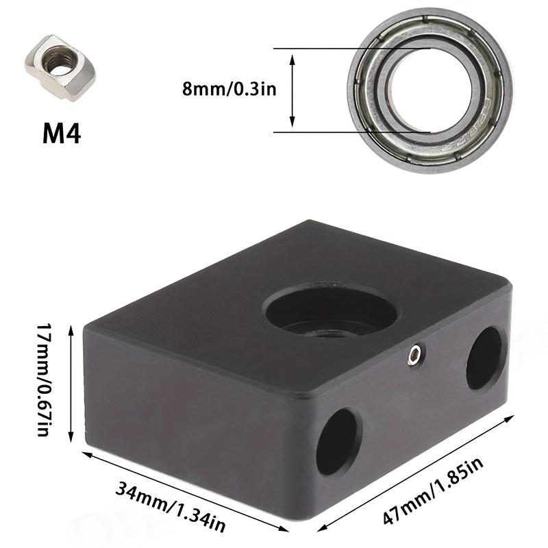 3D Printer Upgrade Aluminum Z-Axis Leadscrew Top Mount for Creality CR-10/CR-10S Ender 3/Ender 3Pro/Ender 3 V2 Metal Z-Rod Beari