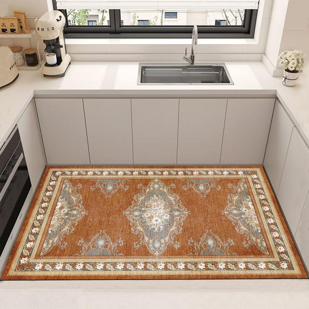 Bohemian Style Luxury Border Carpet Living Room Big Size Soft Room Decor Bedroom Rug Kitchen Antiskid Floor Mat Easy Cleaning