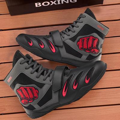 Professionelle High-Top-Schuhe für Herren & Damen für Boxen, Sanda, Ringen, Training, Fitness und Muay Thai Wettkampf