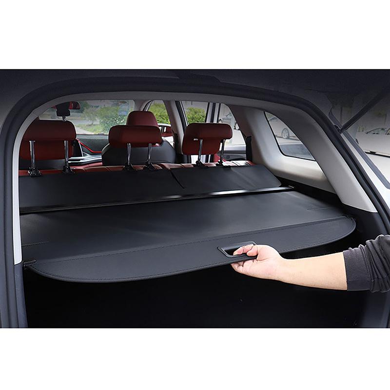 Rear Trunk Cargo Cover Carbon Fiber Rear Trunk Partition Board Retractable Cover Fit For Toyota RAV4 2019-2024 Car Accessories