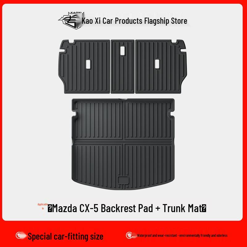 Mazda CX-5 Durable TPE Trunk Mat & Backrest Pad Interior Accessory