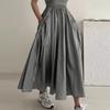ZANZEA Women Casual Drawstring Loose A-Line Skirts