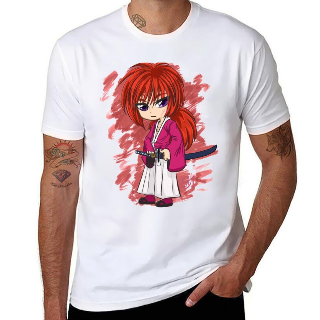 Rurouni Kenshin Kenshin Himura TShirt Daily Casual Short Sleeve Tee Shirt TShirt