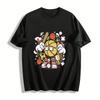 Street Style Basketball Anthropomorphic Print Casual T-Shirt Pure Cotton T-shirt