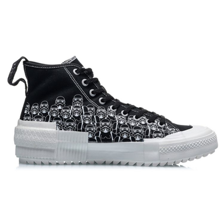 Li Ning Star Wars Collaboration Series Star Path High-Top Sneakers Men Sneakers Black AGCQ241-3