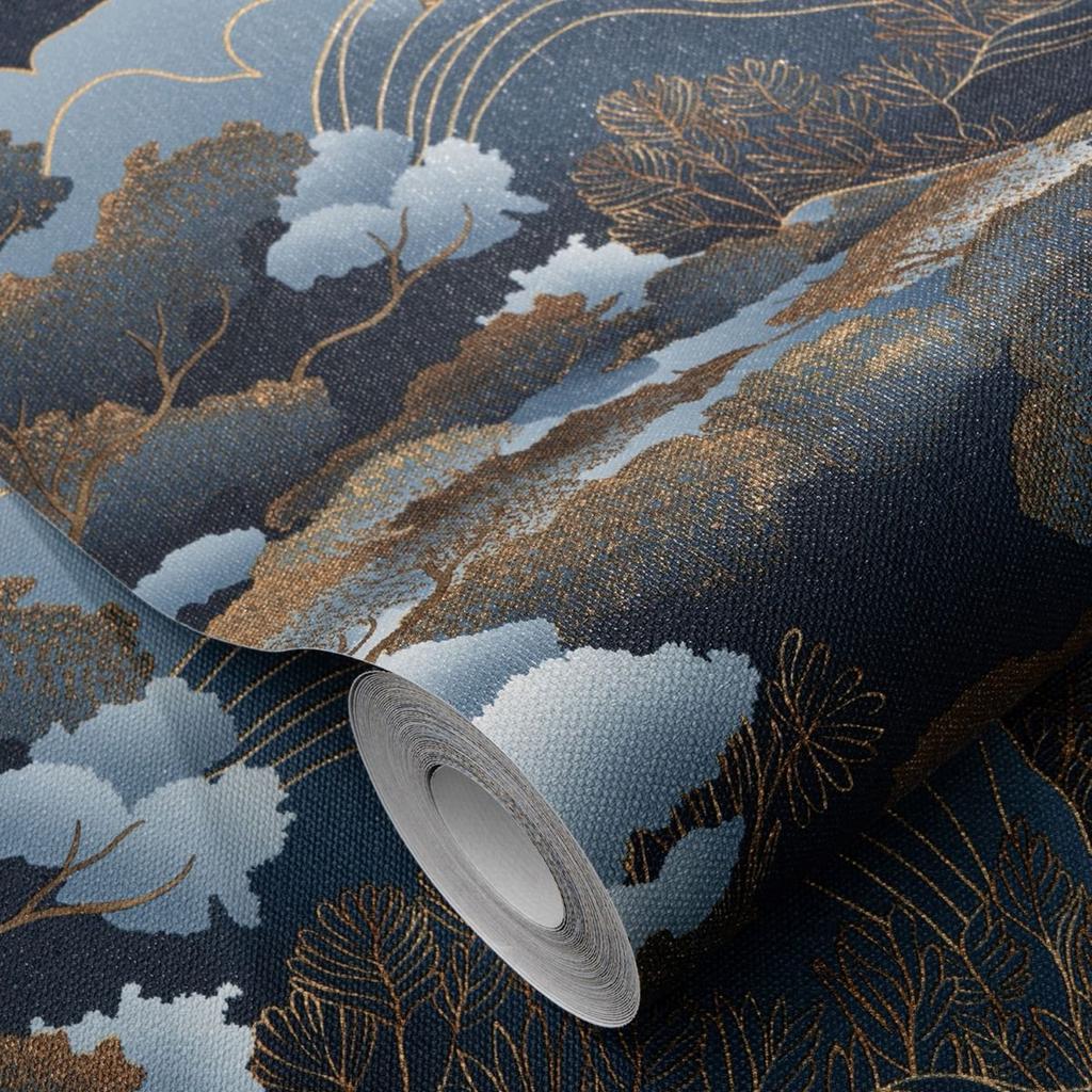 Elle Decoration Golden Grove Vinyl Strukturierte Tapete