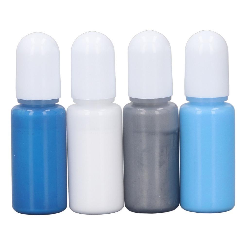 

4pcs High Concentration Epoxy Resin Pigment 4 Colors 10ml Bottles UV Epoxy Resin Dye Liquid Form Vibrant Colors