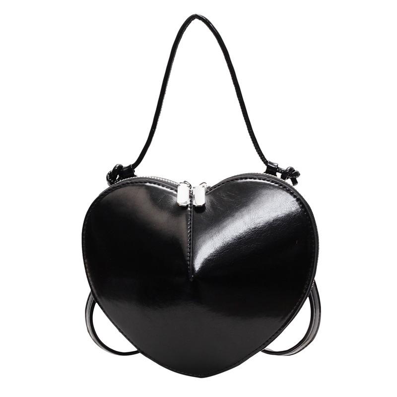 2026 Creative Trendy Korean INS Style Persality Red Heart Small Bag Women's Casual High-end Crossbody  Wallet Bags