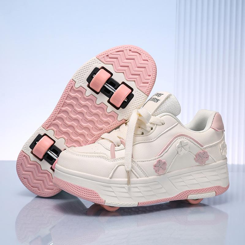 New Runaway Shoes Four-Wheel Pulley Shoes Boys Children Shoes With Wheels Girls Skates