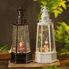 Christmas Snow Globe Lantern Christmas Figurine Music Box Singing Decorative
