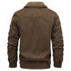 Suede Velvet Men's Lamb Wool Jacket - Thickened Autumn/Winter Coat for Middle-Aged and Elderly