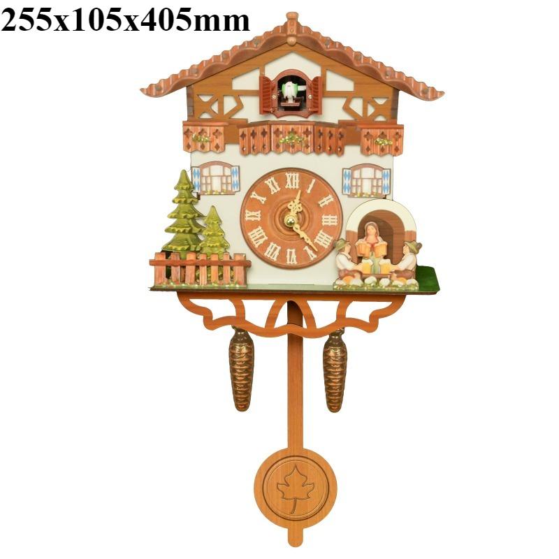 Кукушка Настенные Часы Винтажные Деревянные Маятниковые Подвесные Ручная Работа для Спальни Гостиной Офиса Домашний Декор Рождественские Новогодние Подарки