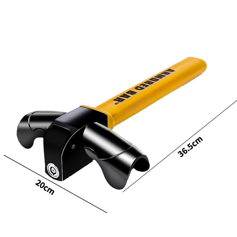 

Универсальный автомобильный замок на рулевое колесо, подходит для максимальной безопасности, противоугонный Т-образный иммобилайзер рулевого колеса