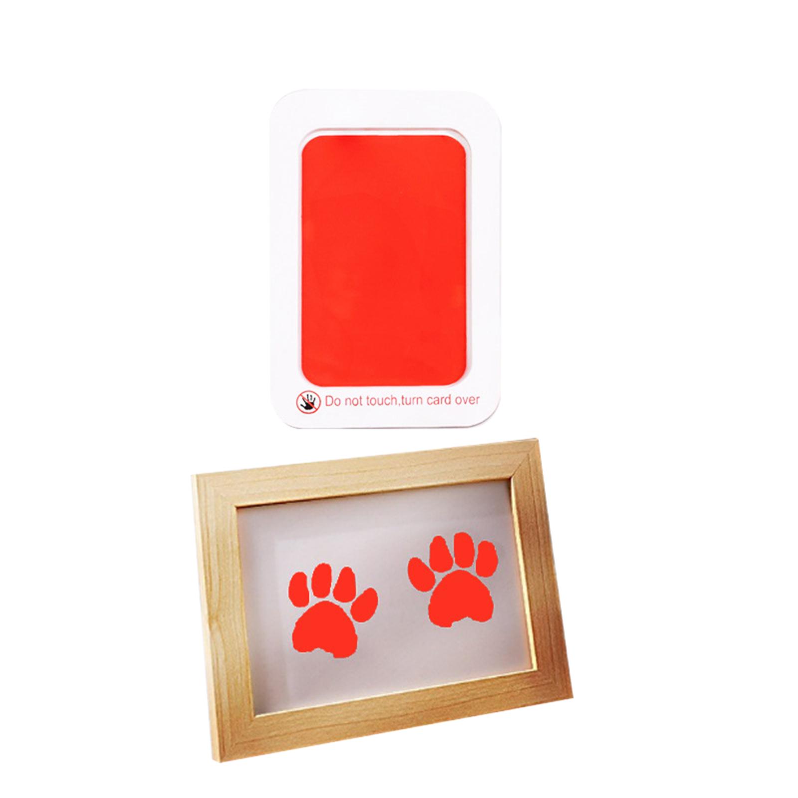 

Print Frame & Ink Pads Kit,Dog Or Cat Print Kit,2 No Mess Ink Pads For Pet,Print Pad For Dogs,Wooden Pet Memorial Frame,Personalized Pet 1ml One Size