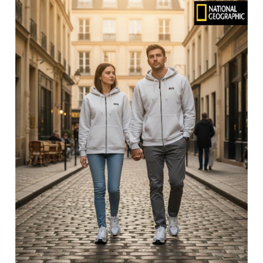 

National Geographic Unisex Bravi Uni Training Full Zip N231uft010 M/IVORY/95(M)