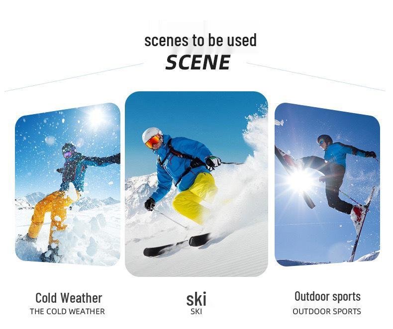 Unisex Cross-Border Style Wool Ski Socks: Long Tube, Warm, Anti-Slip, Anti-Pilling, Ideal for Skiing and Mountaineering
