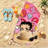 Betty Boop Print Beach Towel, Versatile Lightweight Absorbent Beach Towel for Pool Surf Yoga Bathroom, Perfect Birthday Holiday Gift