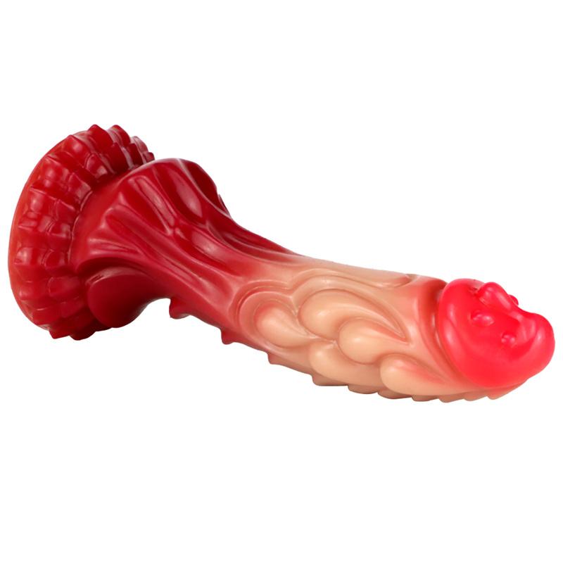 Kirin Jade Liquid Silicone Female Special-shaped Makeup Simulation Gradient Penis Sex Toys